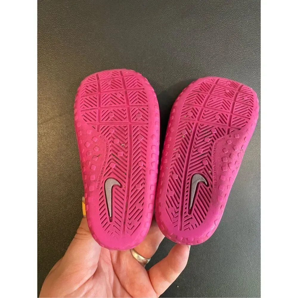 NIKE BABY Blue/Pink Neoprene Water Shoe Sandal Infant Size 6-7